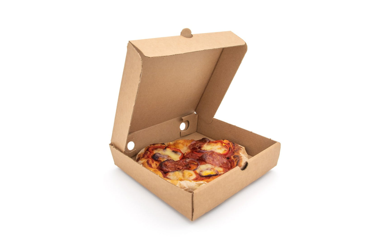 7" Plain Brown Pizza Box