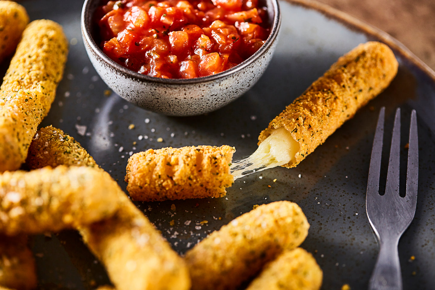 Breaded Mozzarella Grissini Sticks