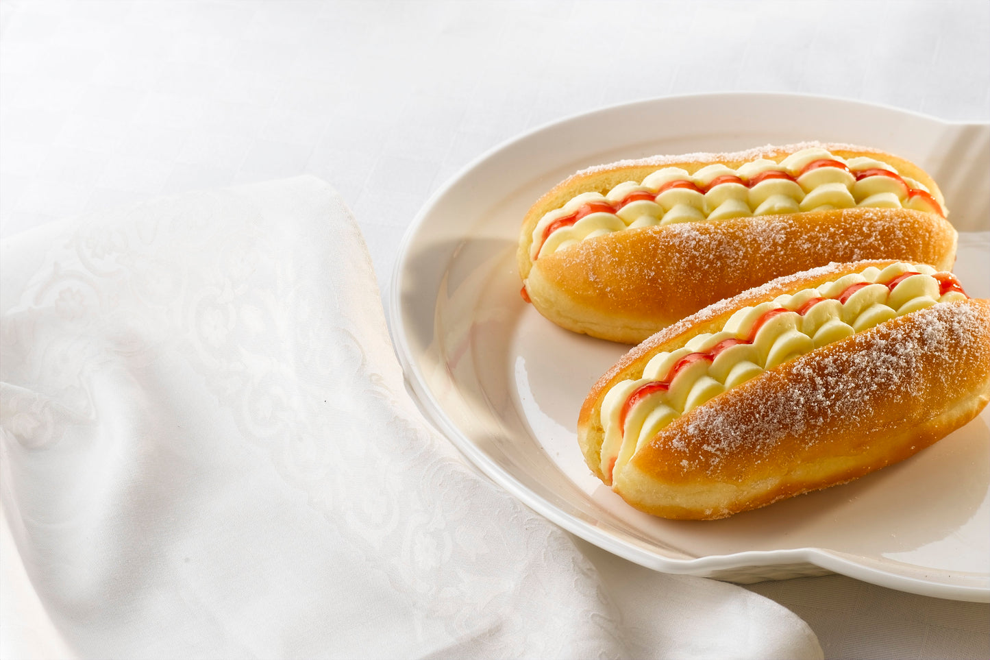Frozen Double Cream Finger Doughnuts