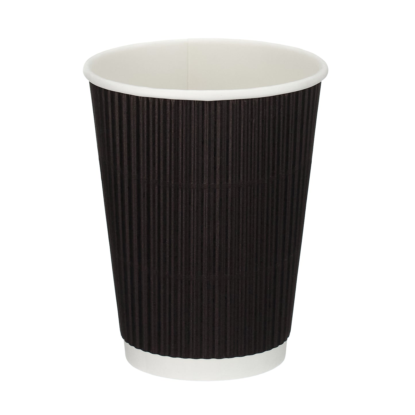 12oz Black Ripple Cup (squat)