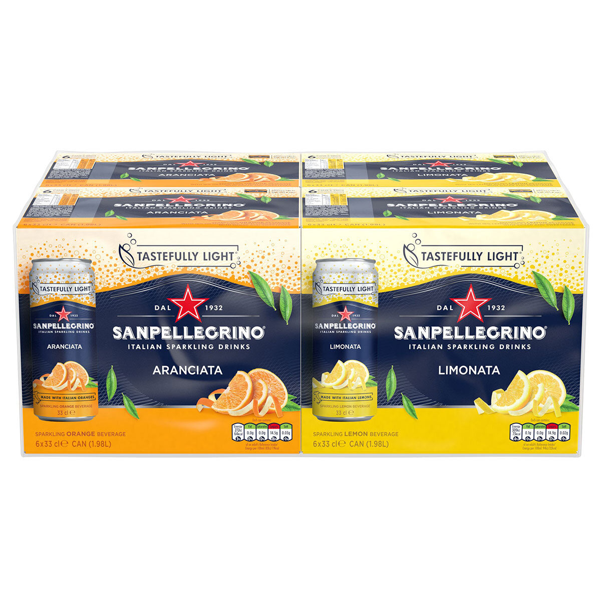 Aranciata and Limonata Can (mix case)