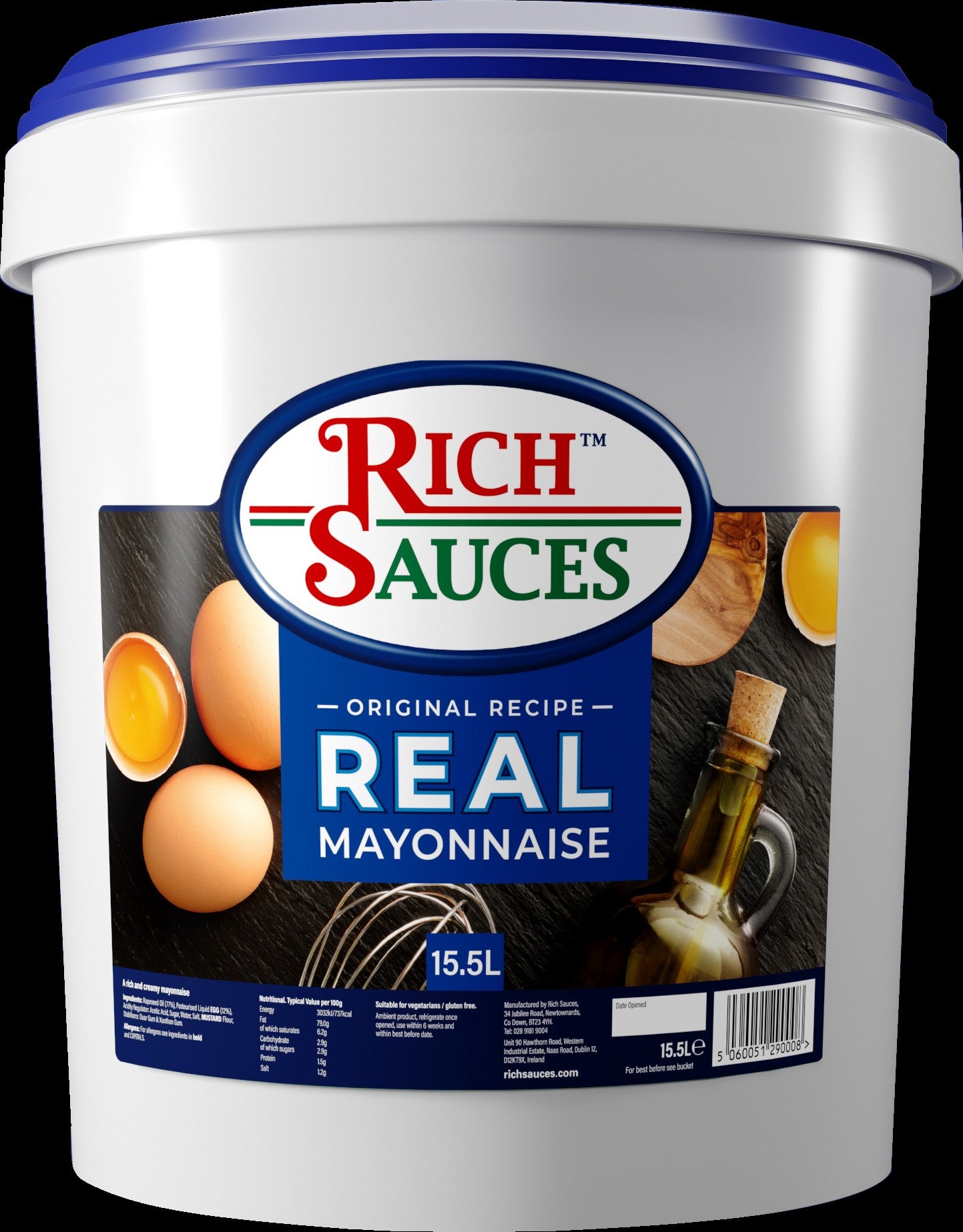 RICH SAUCES REAL MAYONNAISE 15LTR