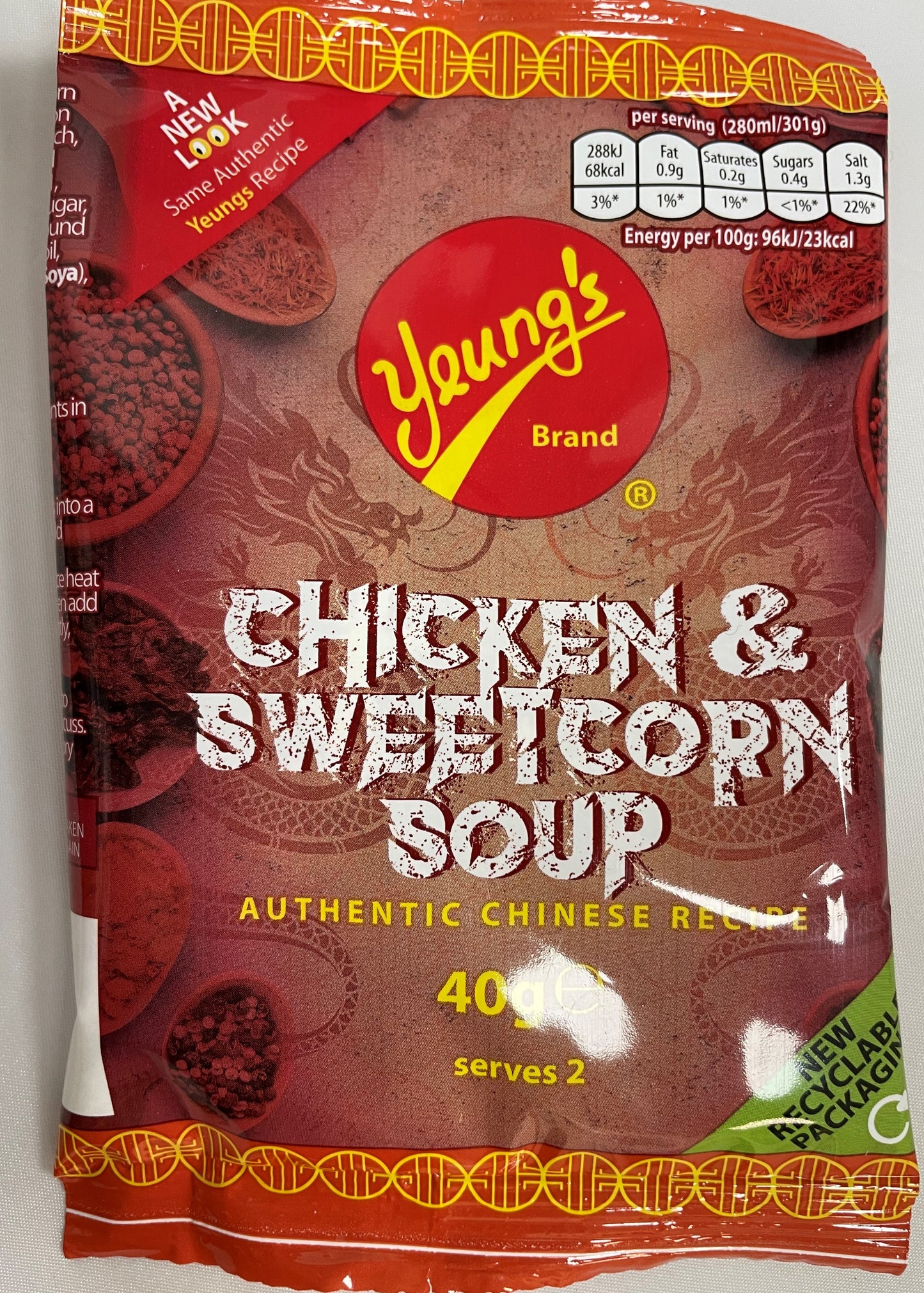 Chicken and Sweetcorn Soup (sachet)