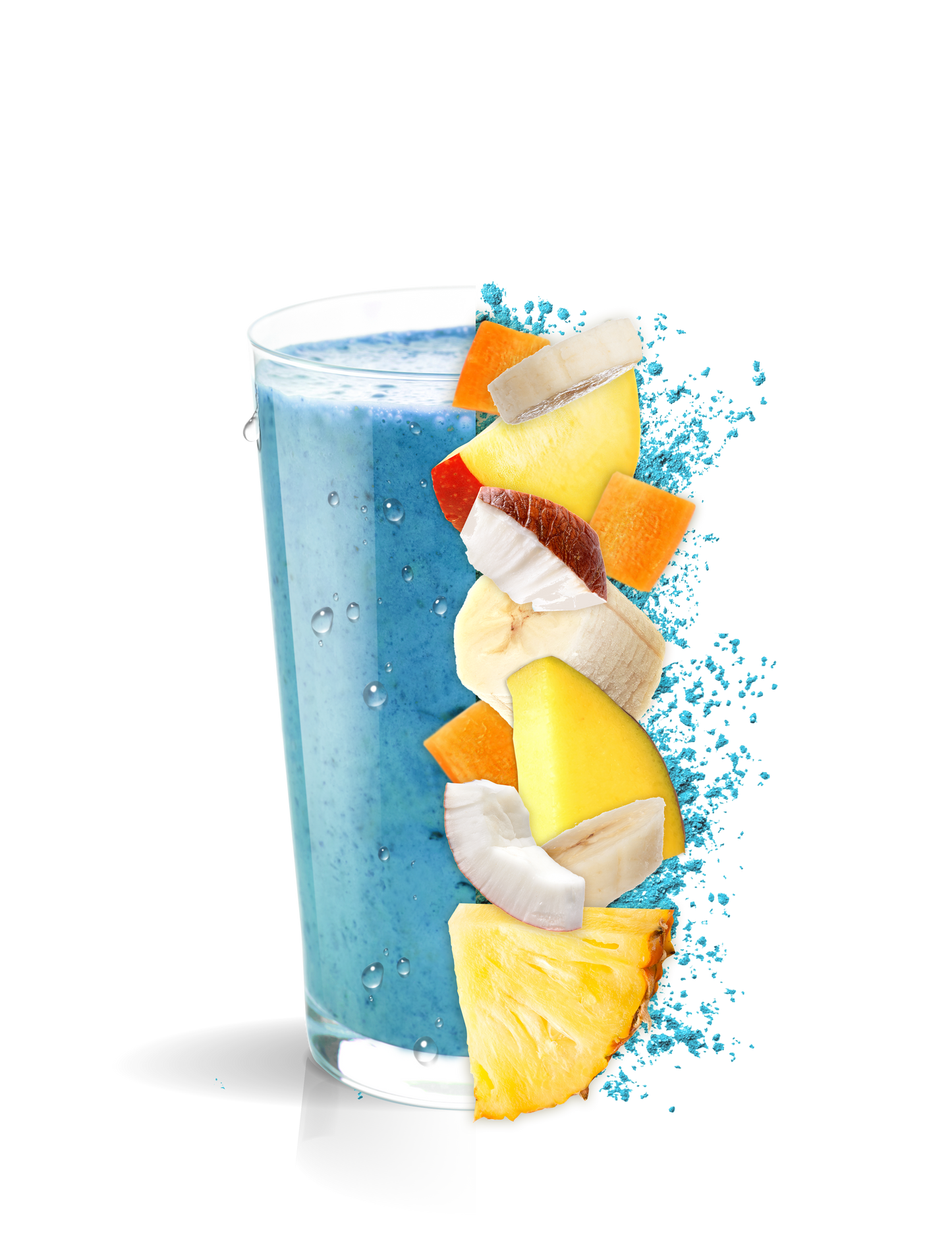 Blue Lagoon - Blue Spirulina, Peach, Coconut, Mang