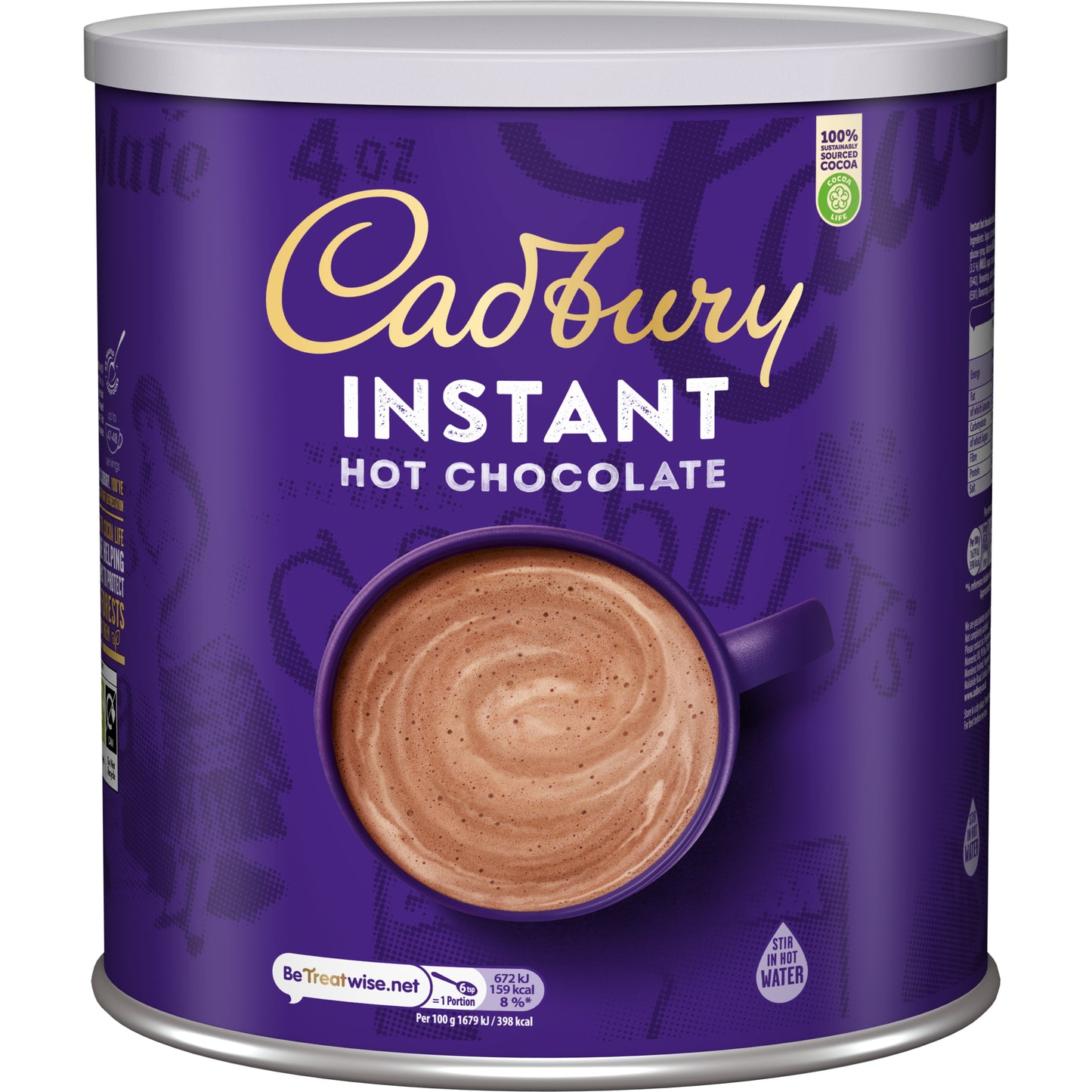Instant Chocolate (tub, add water)