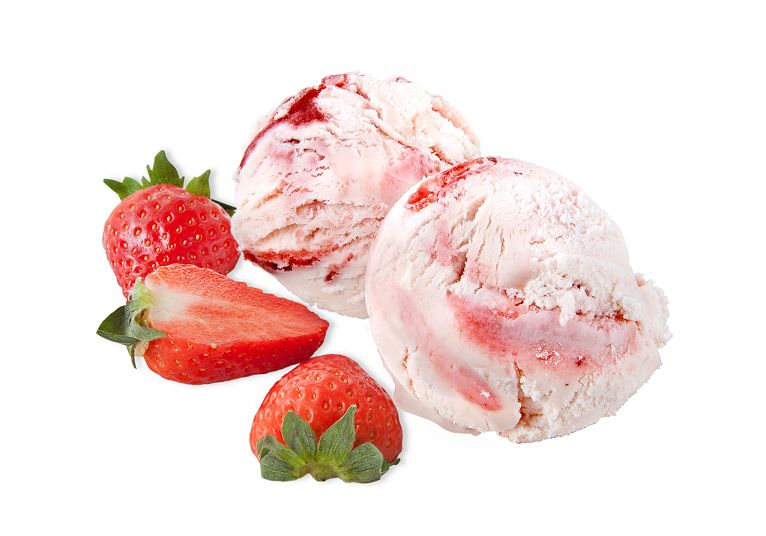Strawberry & Cream Ice-Cream