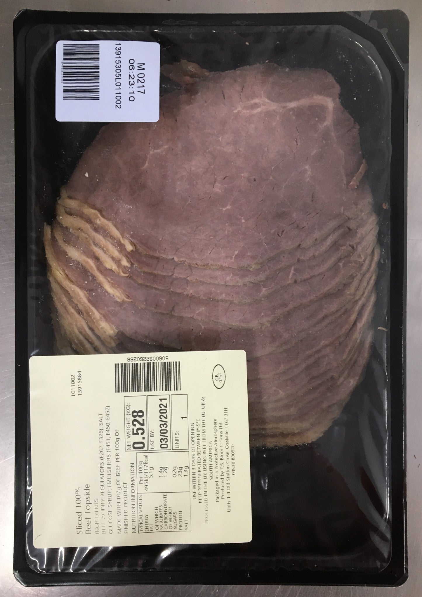 Sliced Roast Beef 100%