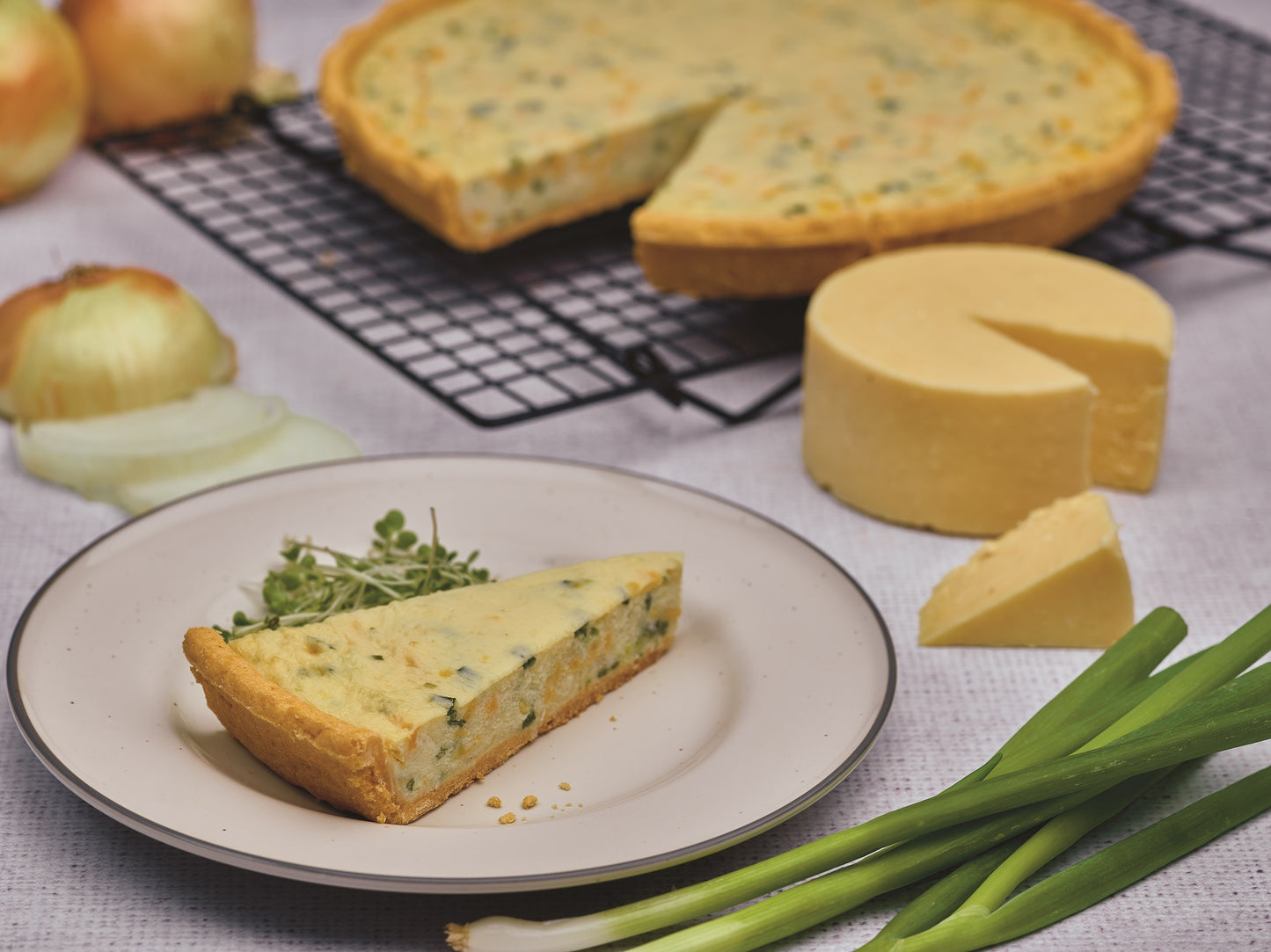 11" Cheese & Onion Quiche