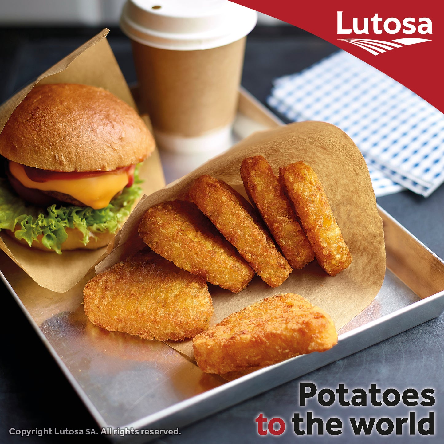 LUTOSA RUSTIC HASH BROWNS 2.5KG BAG