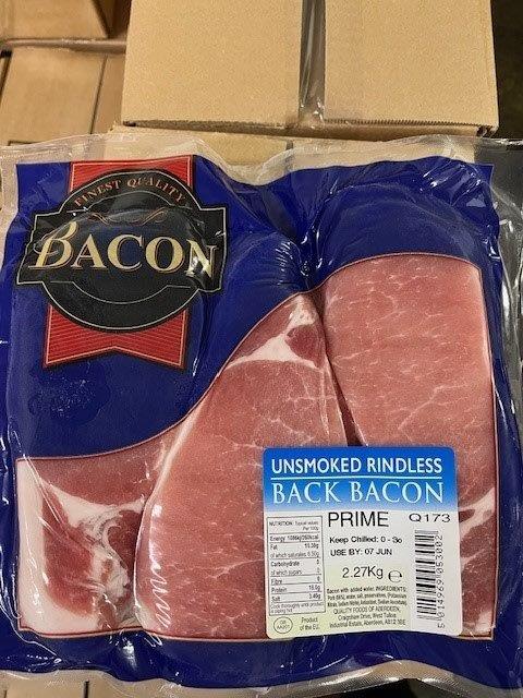 Prime Unsmoked Sliced Bacon (no shoulder)