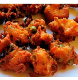Vegetable Pakora & 3 Sauce Tubs (defrost & serve)