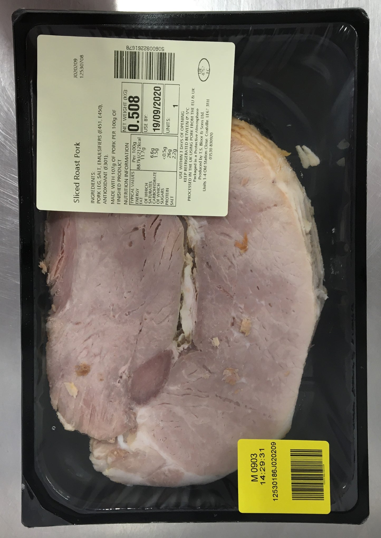 Sliced Roast Pork 100%