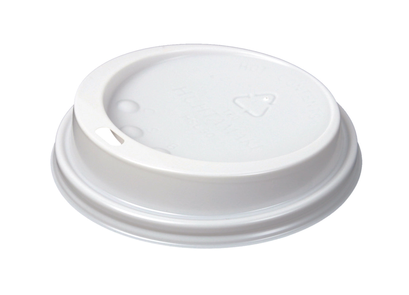8/9oz White Sip Lid 80mm