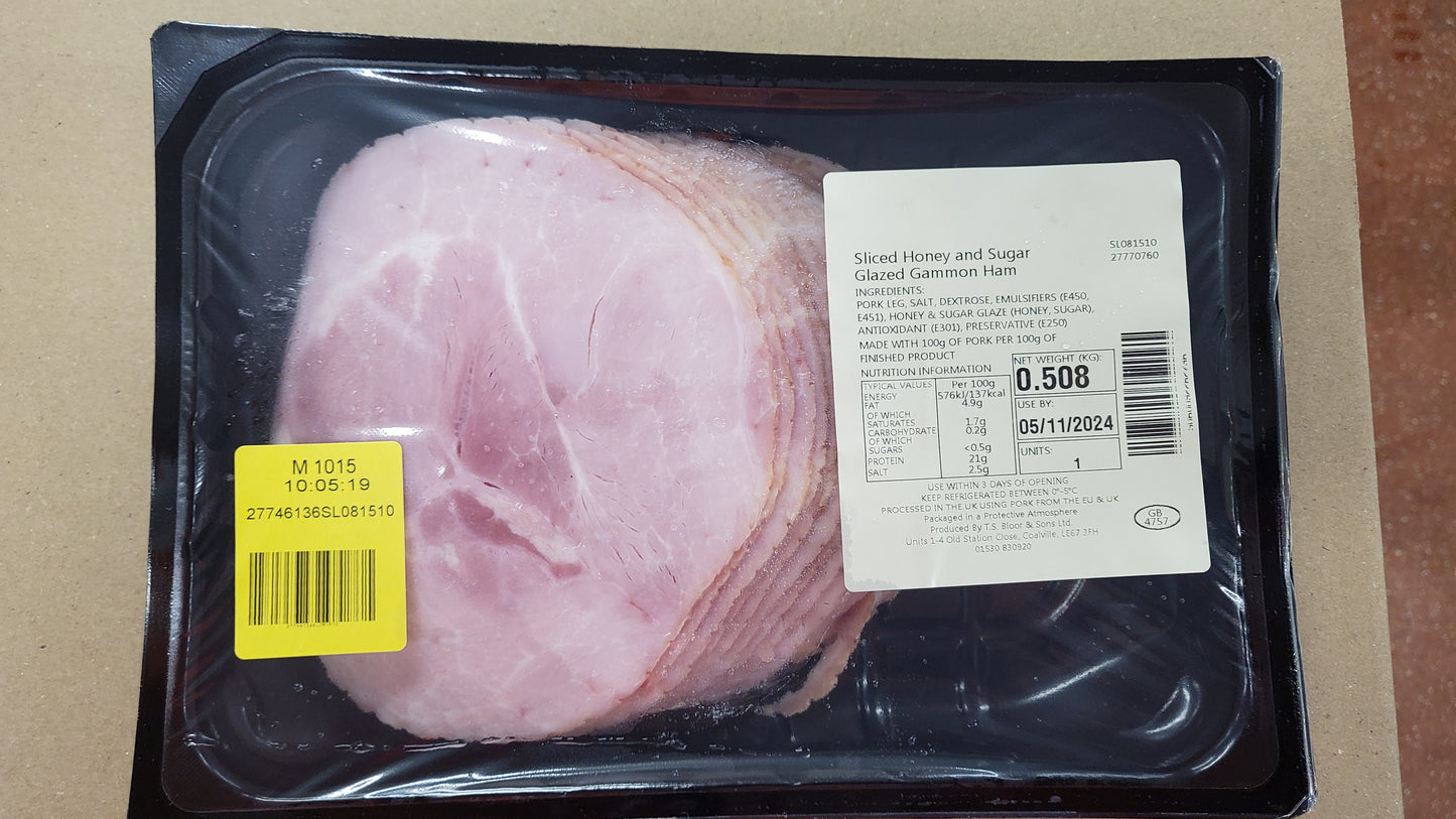 Sliced Honey Roast Ham 100%