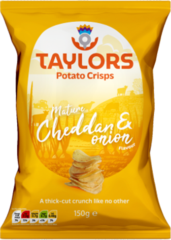 Mature Cheddar and Onion Crisps