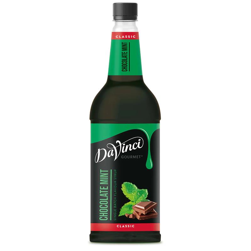 Chocolate Mint Coffee Syrup Bottle
