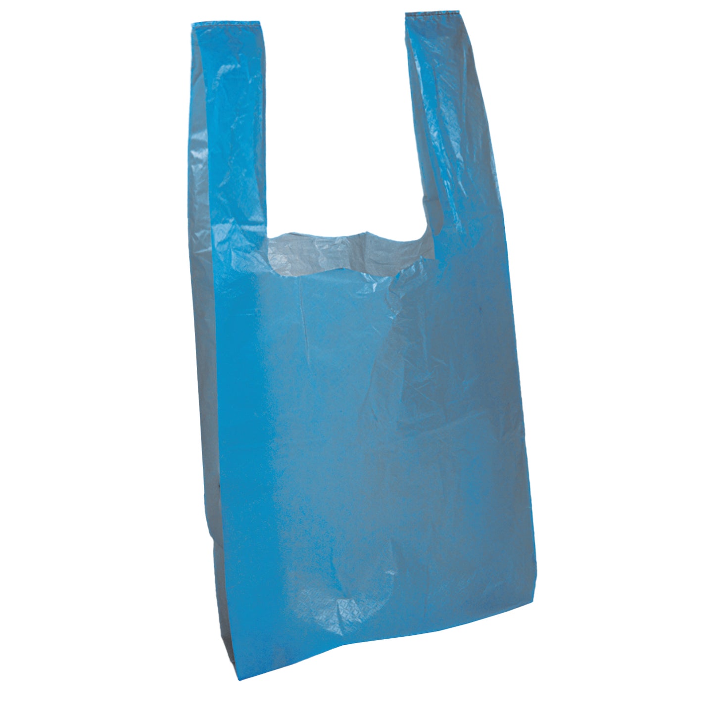 Blue Vest Carrier Bags