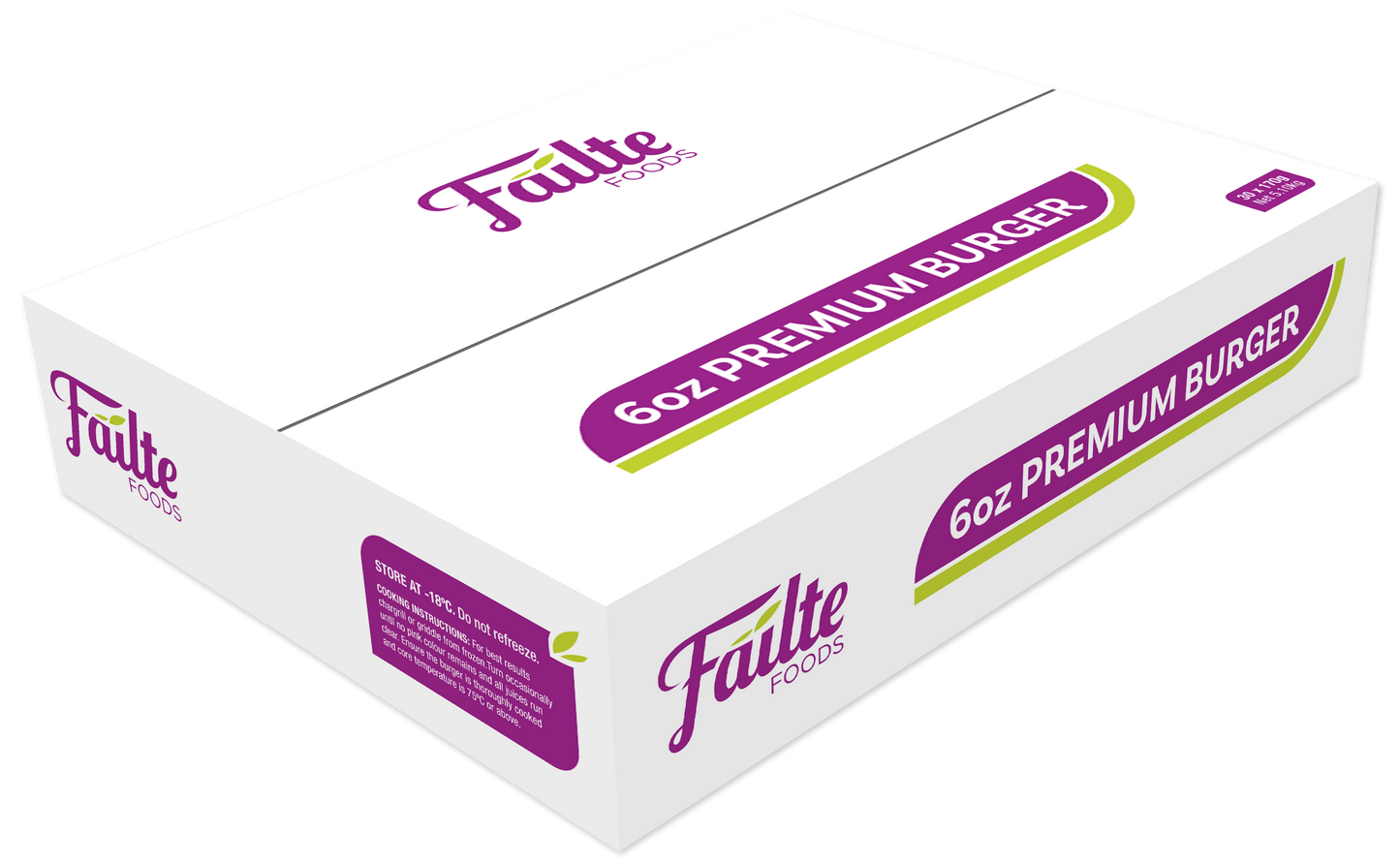 Failte 6oz Premium Burger (170gm)