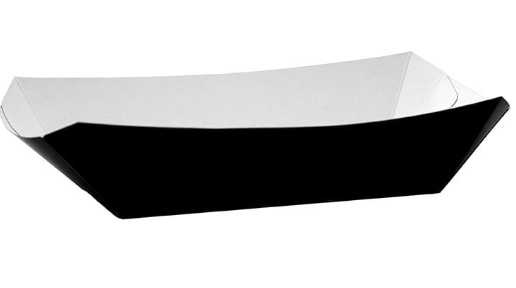 9"x5.5" Black Medium Meal Tray