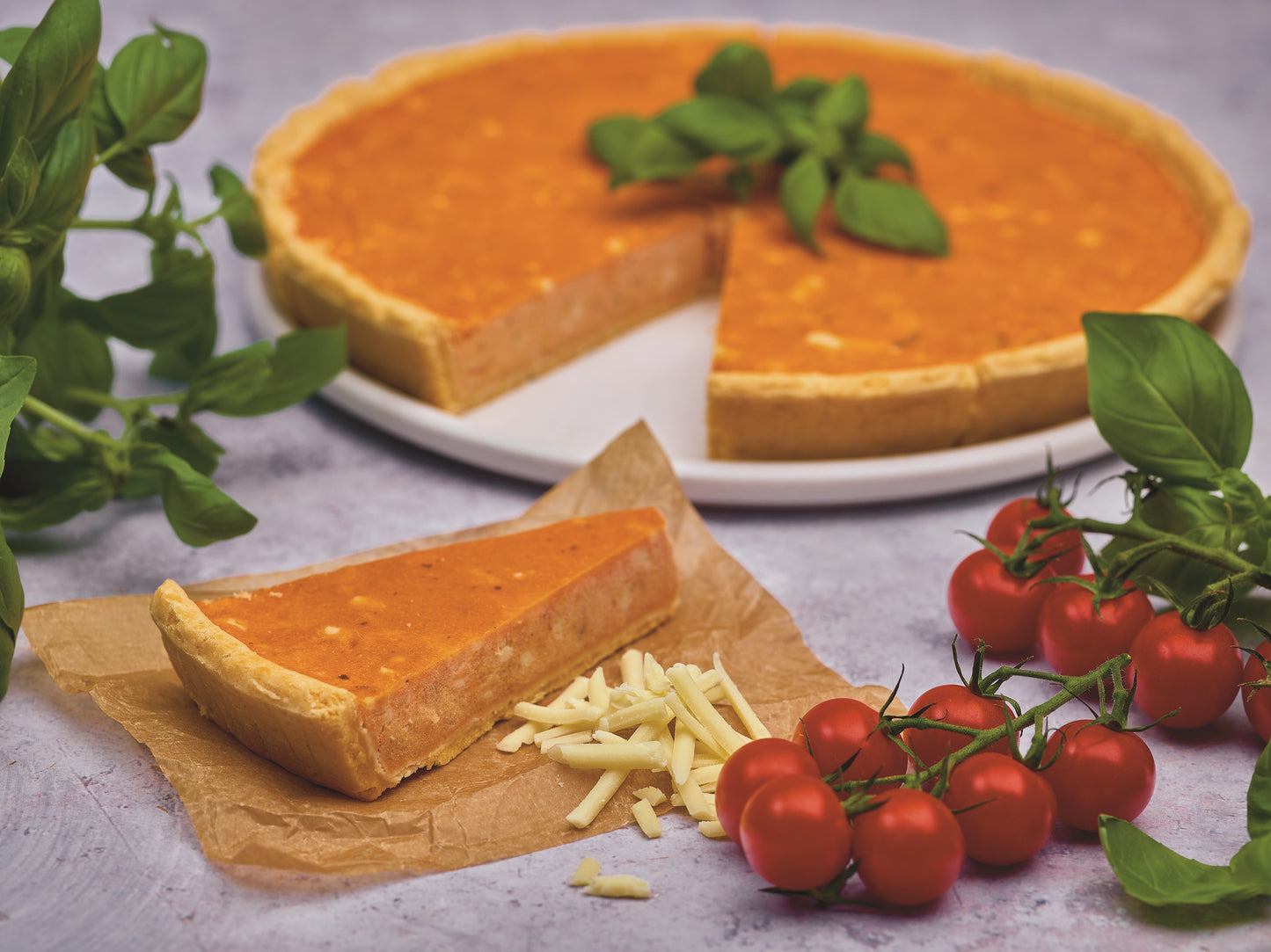 11" Tomato & Basil Quiche
