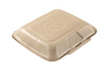 HP 4 - 1 Compartment Brown Food Container