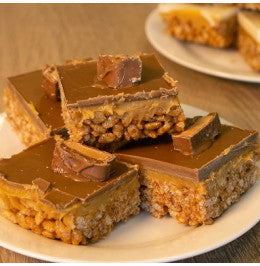 Caramel Crispy Slice (Mars topped)