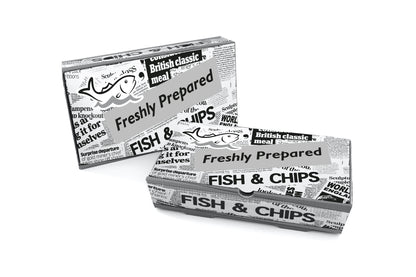 Large Printed Fish & Chip Boxes