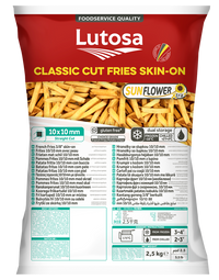 LUTOSA SKIN ON XTRA CRISPY 10MM CHIPS 4X2.5KG