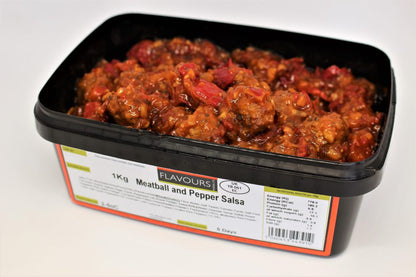 Meatball & Pepper Salsa Sandwich Filling