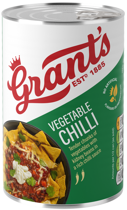 GRANTS TINNED "VEGETABLE" CHILLI 1.2KG