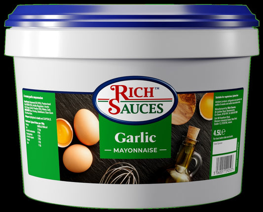 RICH SAUCES GARLIC MAYONNAISE 4.5LTR