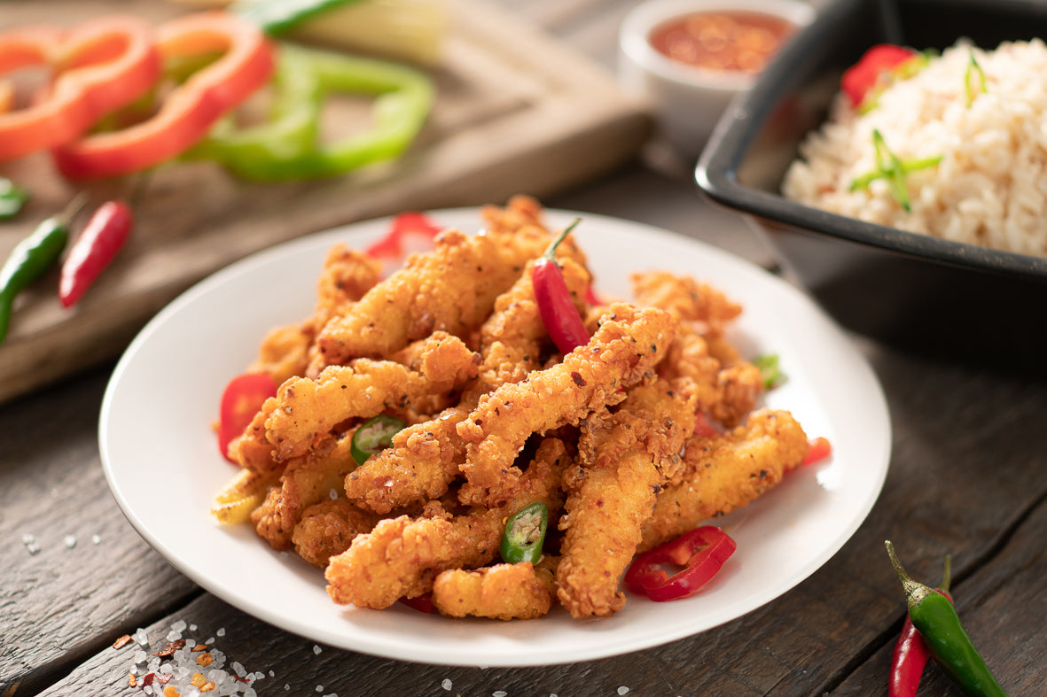 C/STERS CRISPY SALT/CHILLI SHRED CHICKEN 1KG