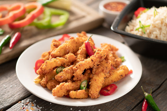 C/STERS CRISPY SALT/CHILLI SHRED CHICKEN 1KG