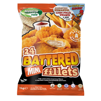 Crispy Battered Mini Chicken Fillet