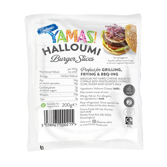 Sliced Halloumi Burger Cheese