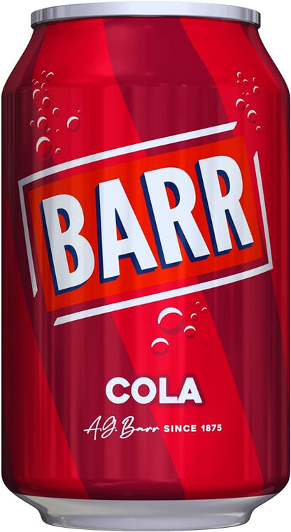 24X330ML BARRS COLA CANS