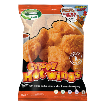 Hot n Spicy Coated Chicken Wings