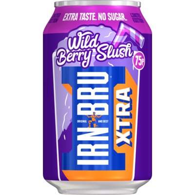 Irn Bru Xtra Wild Berry 75pm Can