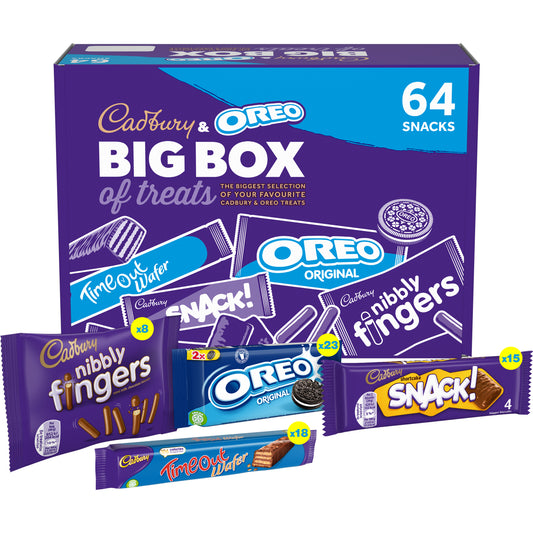 Big Box of Treats (64 Snacks) - (8xfingers)(23xore