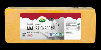 5KG *SCOTTISH* COLOURED BLOCK MATURE CHEDDAR