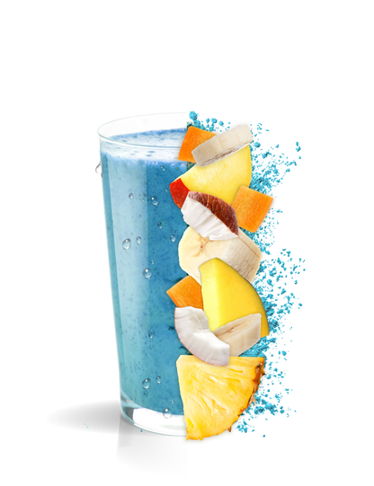 Blue Lagoon - Blue Spirulina, Peach, Coconut, Mang