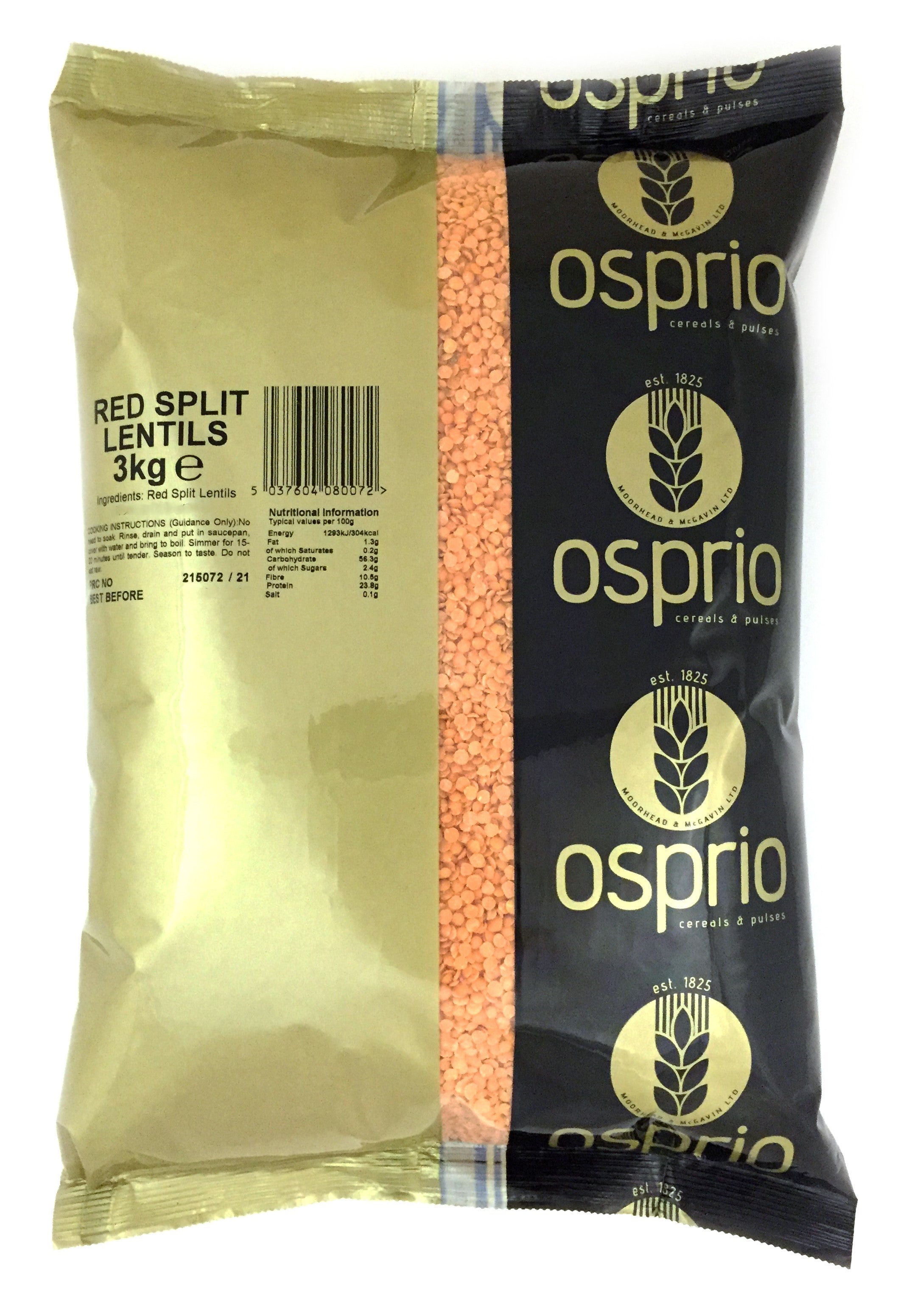 RED SPLIT LENTILS 25KG P-O – Failte Foods