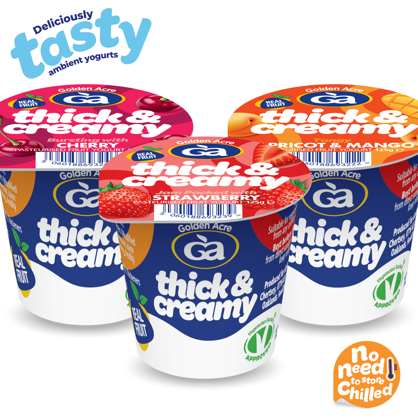 THICK & CREAMY FRUIT YOGHURTS 1X20
