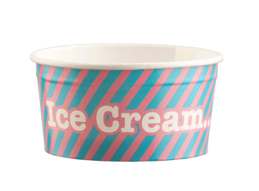 4.5oz Wax Ice Cream Tub