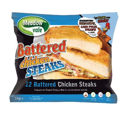 Battered Chicken Steaks