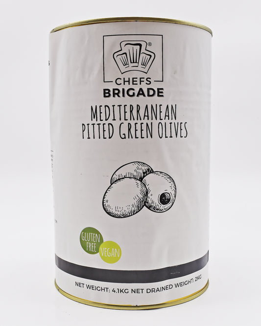 Green Pitted Olives
