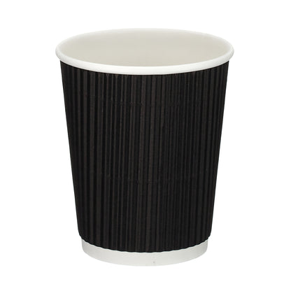8oz Black Ripple Cup