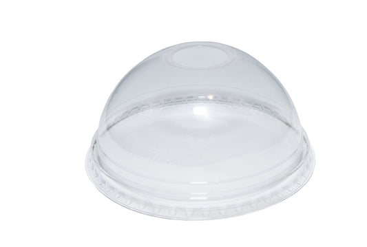 16/21oz PET Domed Lid (w-hole)