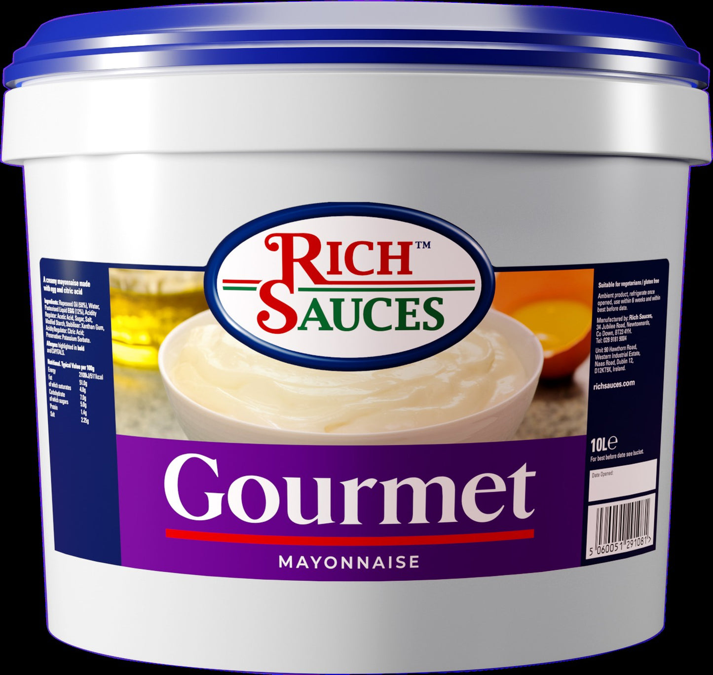 RICH SAUCES GOURMET MAYONNISE 10LTR