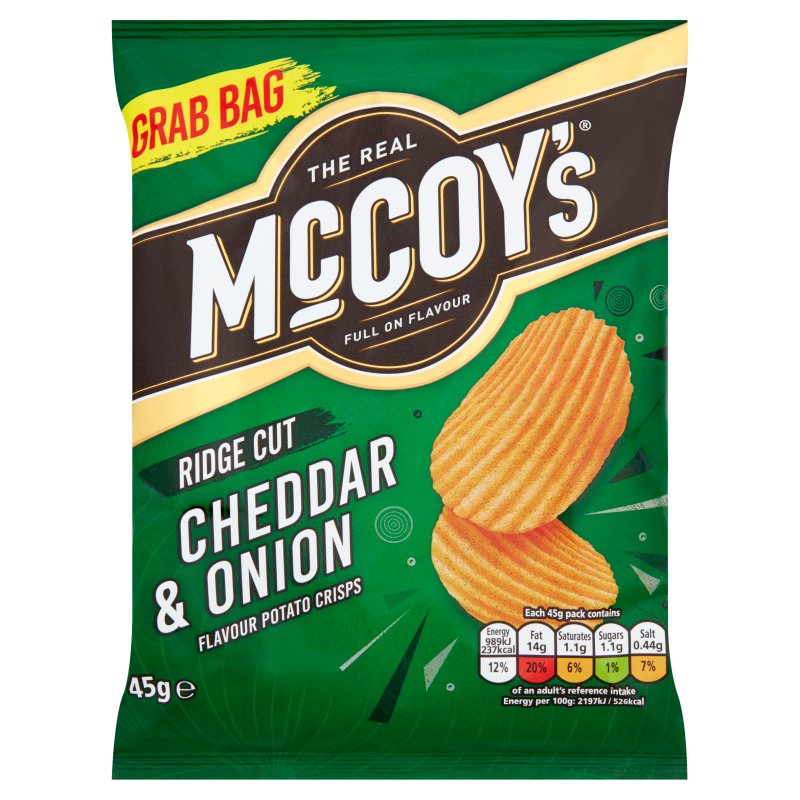 MCCOYS CHEESE & ONION 36X45GM